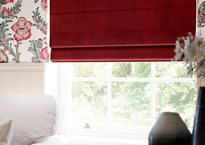 Sunningdale, Claret - Roman Blind - Image 5